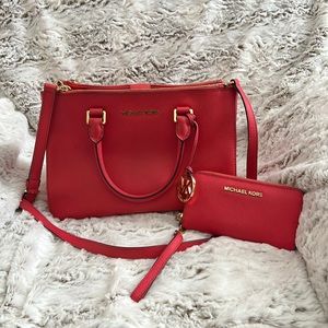 Michael Kors purse with wallet (wristlet)